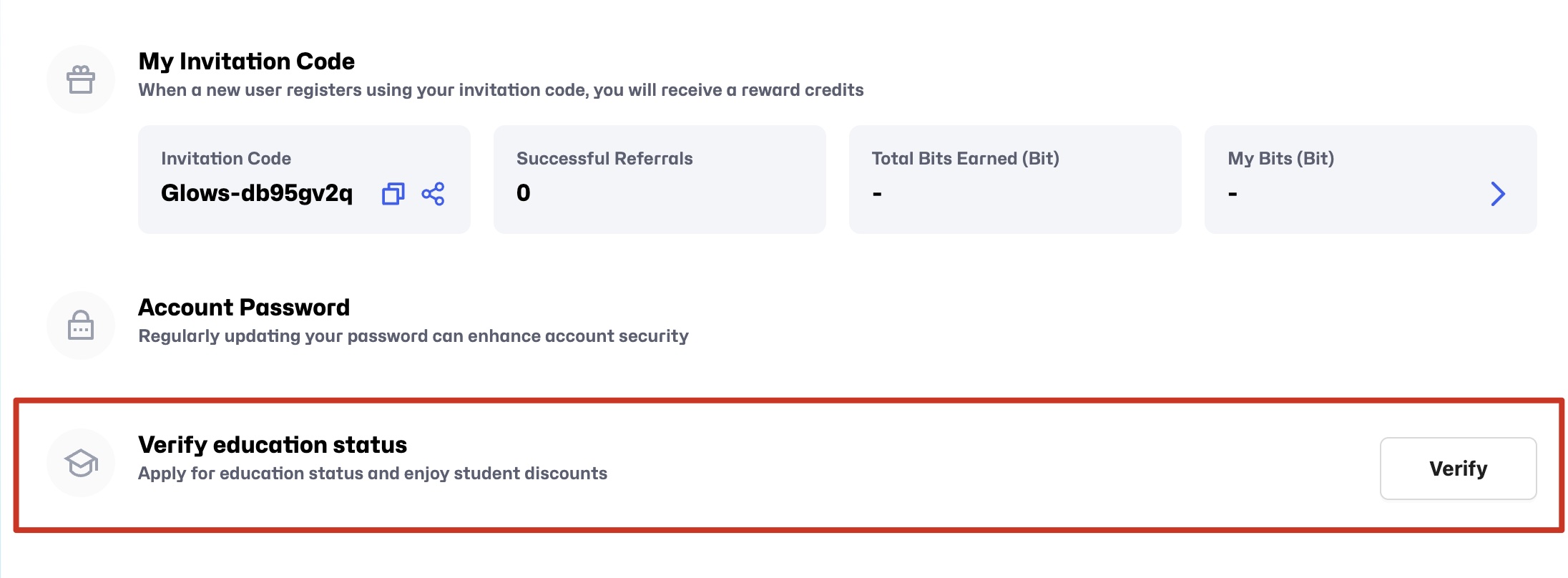 Verify education status